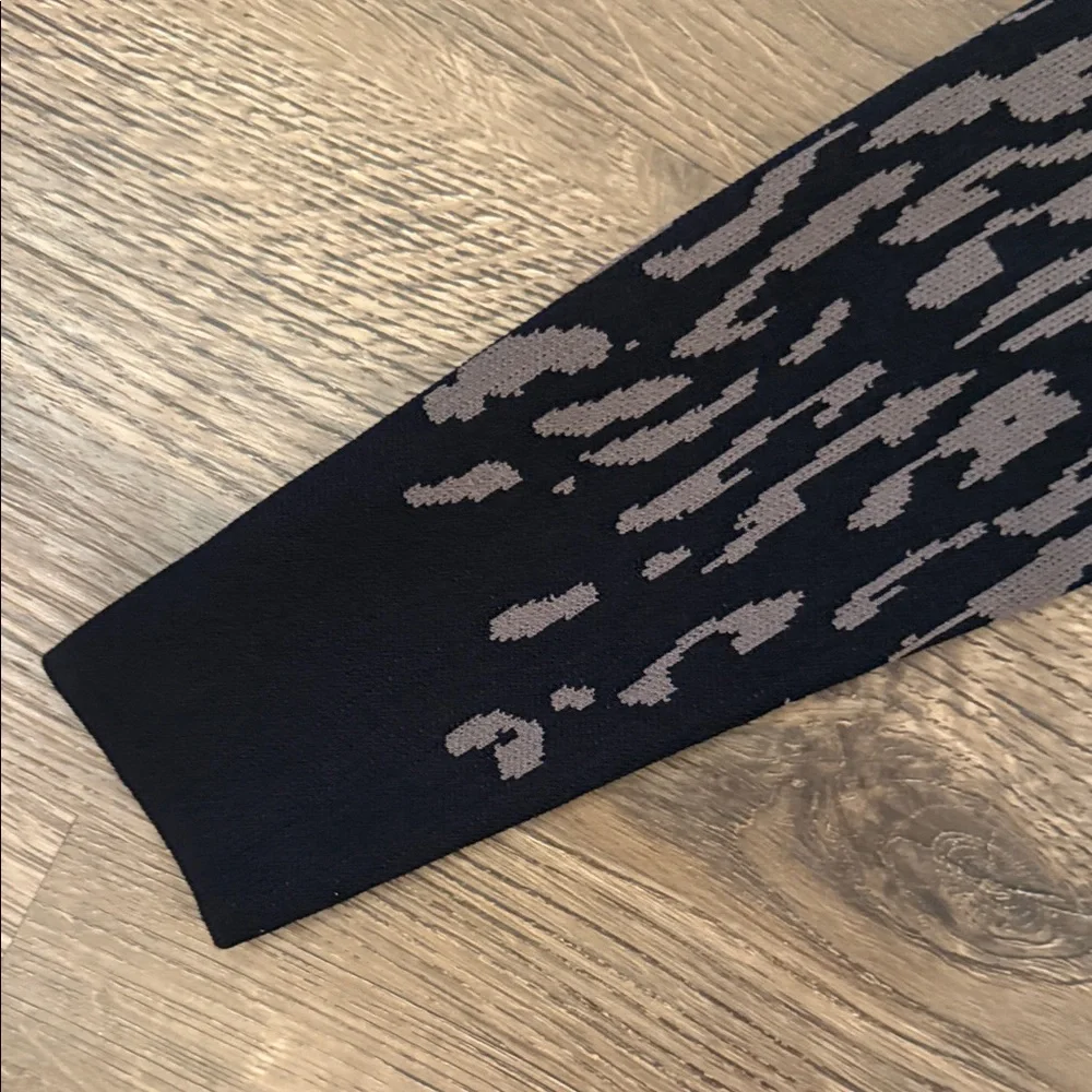 Carmen Marc Volvo Black and Brown Patterned Dress - Picture 6 of 6
